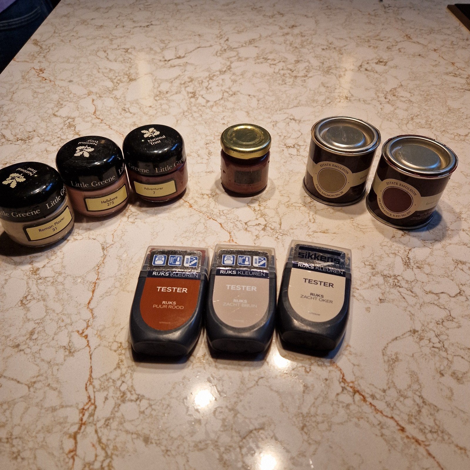 Diverse verftesters: Little Greene, Sikkens, Farrow & Ball, Overige kleuren, Nieuw, Ophalen of Verzenden, Verf
