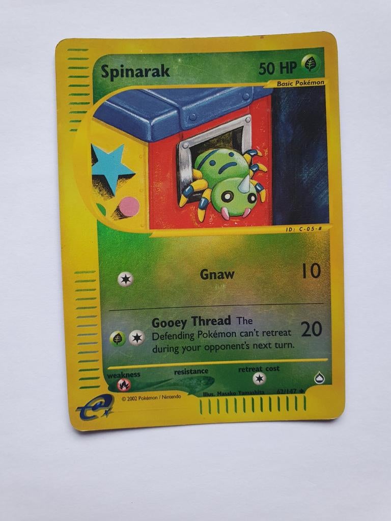 Spinarak 62/147 reverse holo pokemon kaart, Ophalen of Verzenden, Zo goed als nieuw