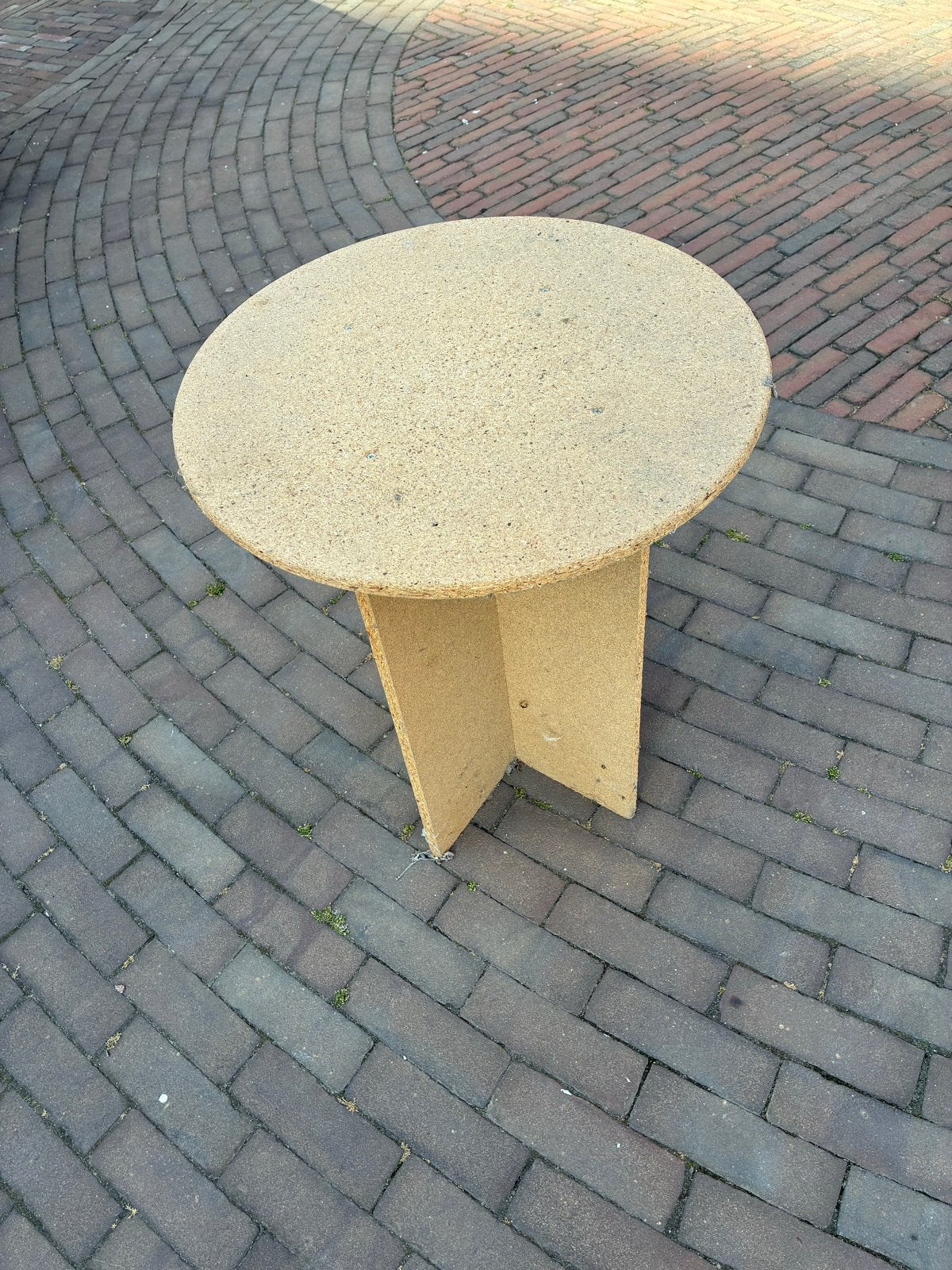 Klein rond tafeltje - Handig en compact, Ophalen, Minder dan 55 cm, Gebruikt, Rond