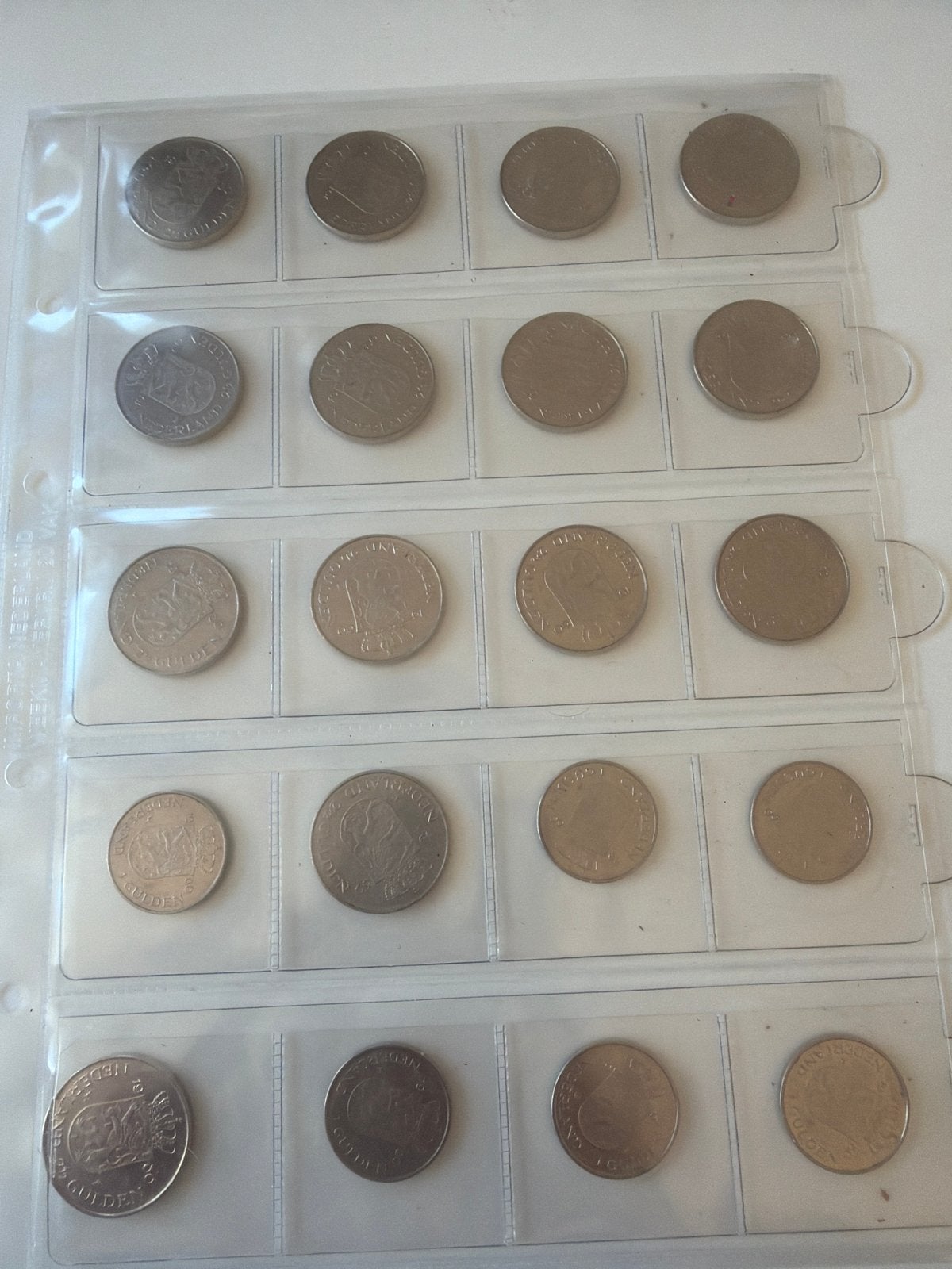 Set van 14 Rijksdaalders en 6 Gulden (geen zilver) 1980, Ophalen, Koningin Juliana, Setje, Zilver
