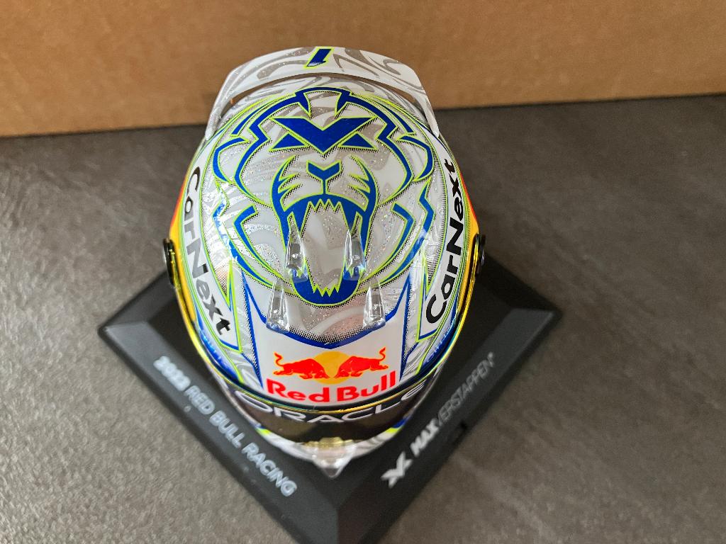 ✅ Max Verstappen 1:4 helm 2022 Austria GP Red Bull RB18, Verzamelen, Automerken, Motoren en Formule 1, Ophalen of Verzenden, Nieuw