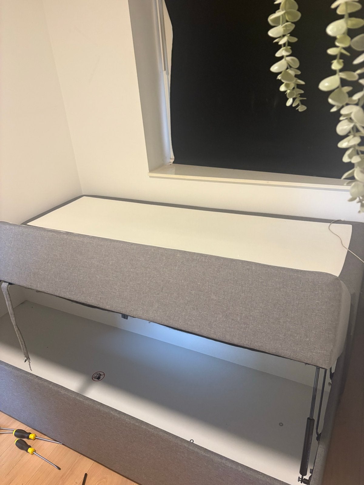 Leenbakker boxspring met opbergruimte, 3 jaar oud, Gebruikt, Tweepersoons, Ophalen of Verzenden, Overige maten