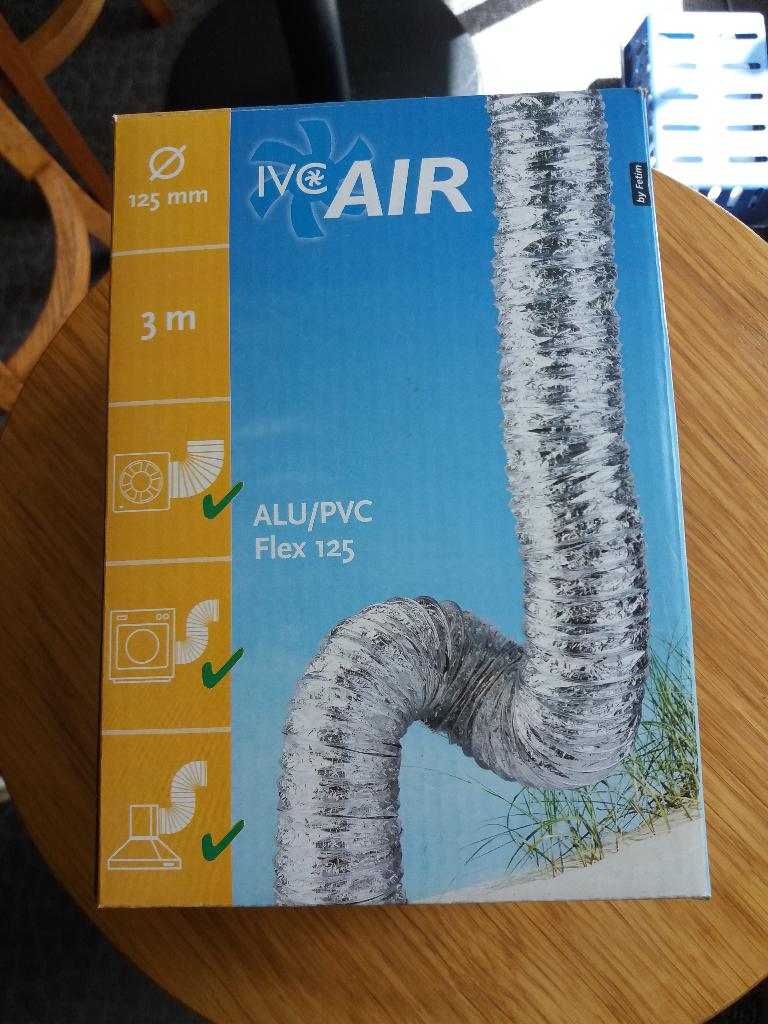 IVC AIR ALU/PVC FLEX 125, Ophalen of Verzenden, Nieuw, Ventilator en Afzuiger