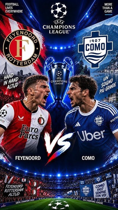 Feyenoord - Como | 2 tickets voor vak W4, Losse kaart, Twee personen, Oktober, Europa of Champions League