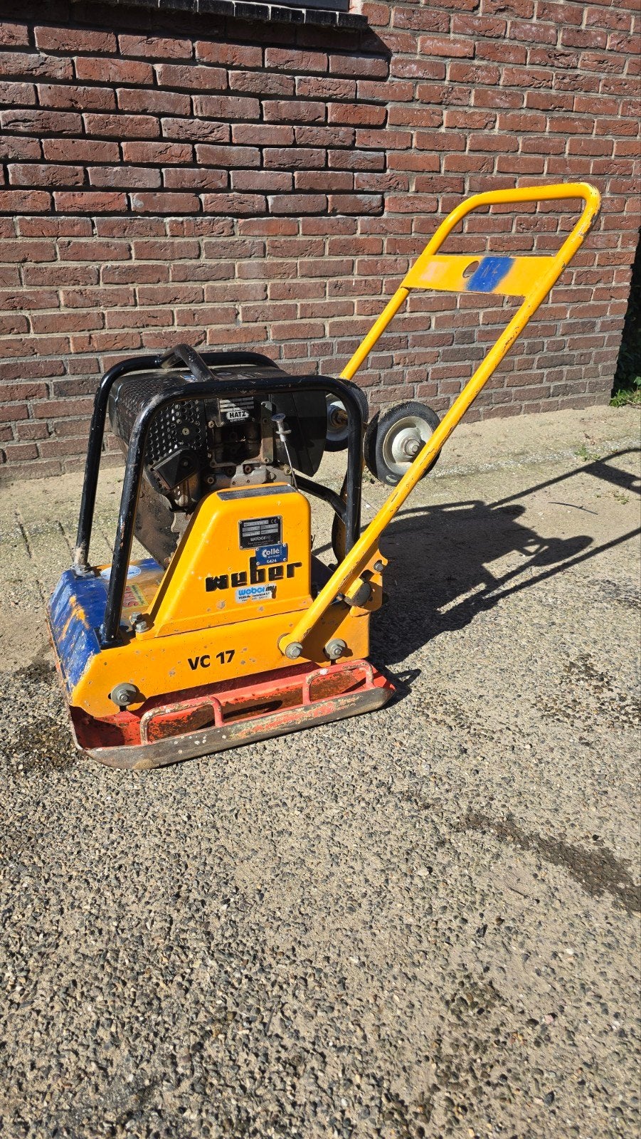 Weber VC17 trilplaat met Hatz dieselmotor, Ophalen, Gebruikt