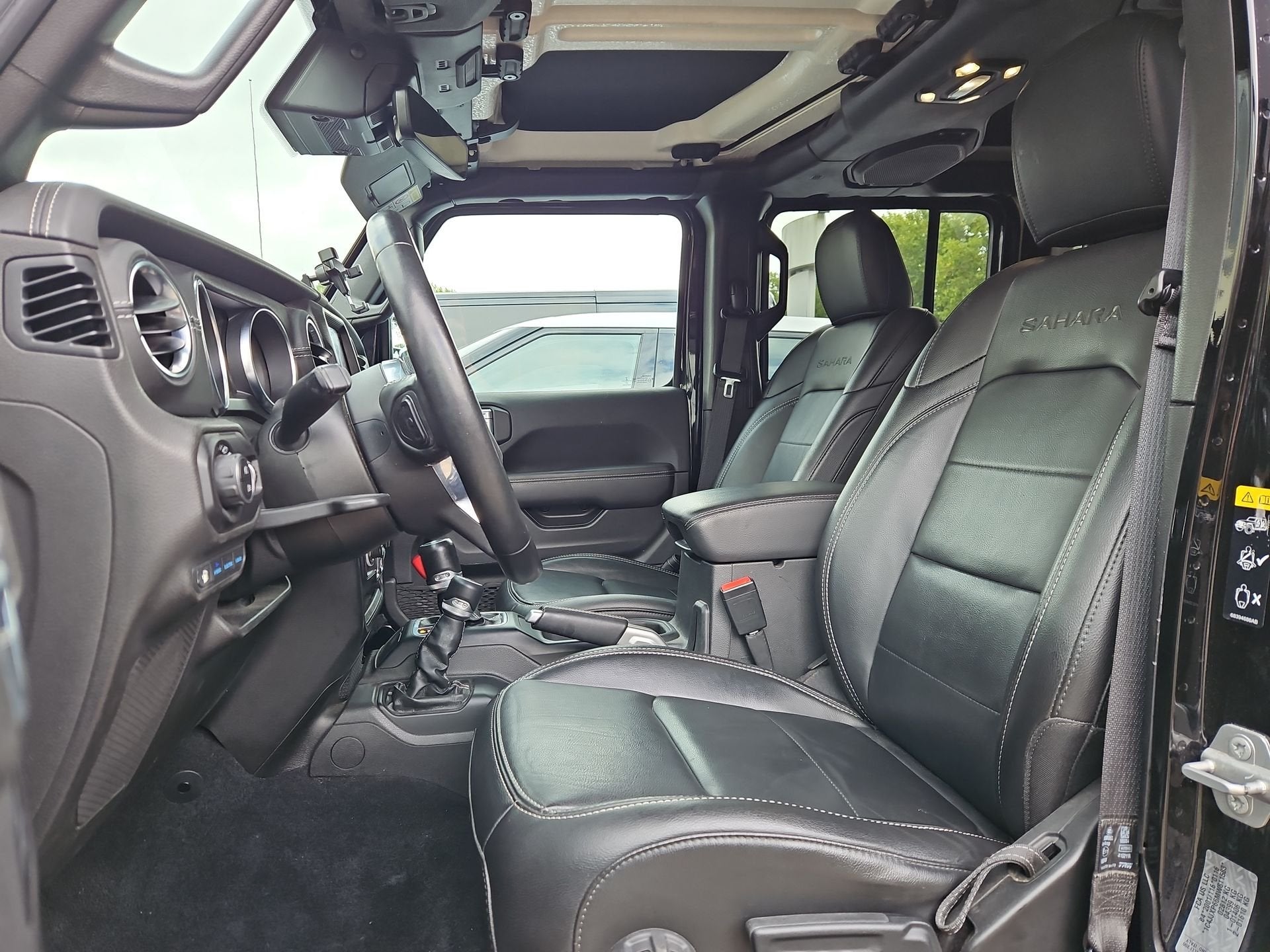 Jeep Wrangler Unlimited 4xe 380 Sahara |NAVI|CLIMA|CRUISE|CA, Adaptive Cruise Control, Zwart, 4 cilinders, Cabriolet