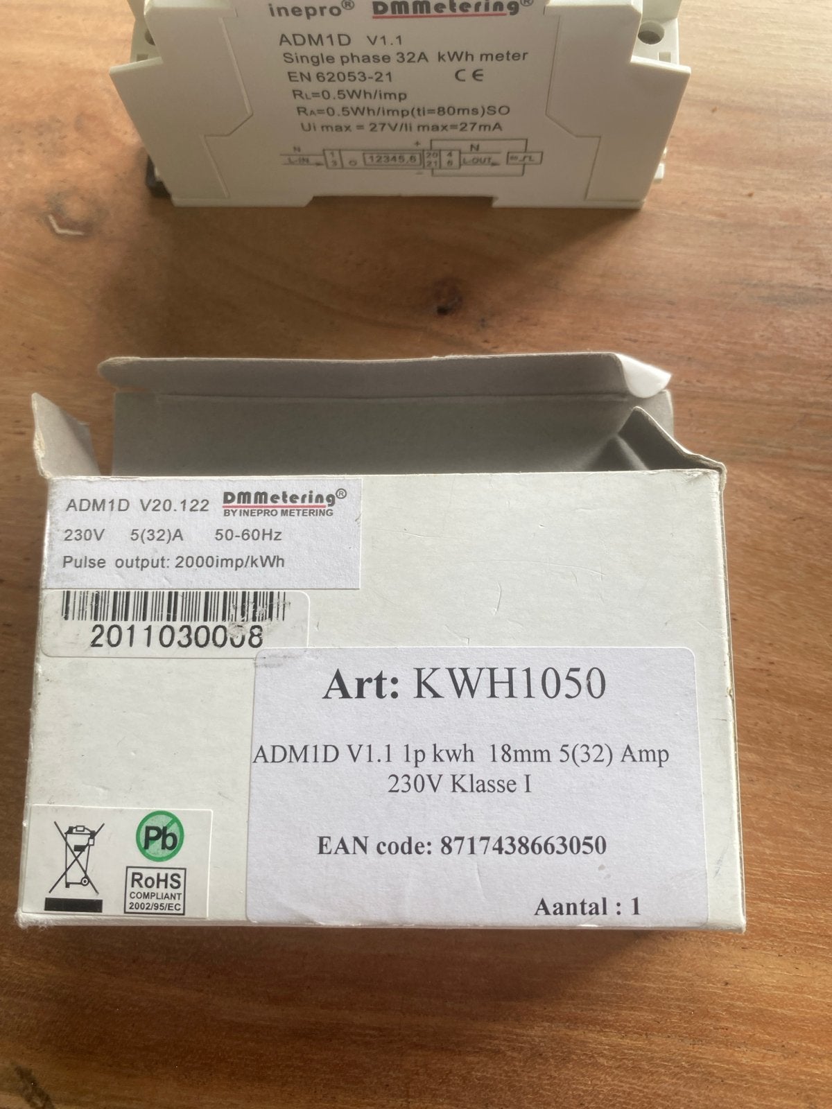 kWh meter  ADM1D V1.1 kWh meter - Nieuwstaat, Ophalen of Verzenden, Nieuw, Overige merken, Overige typen