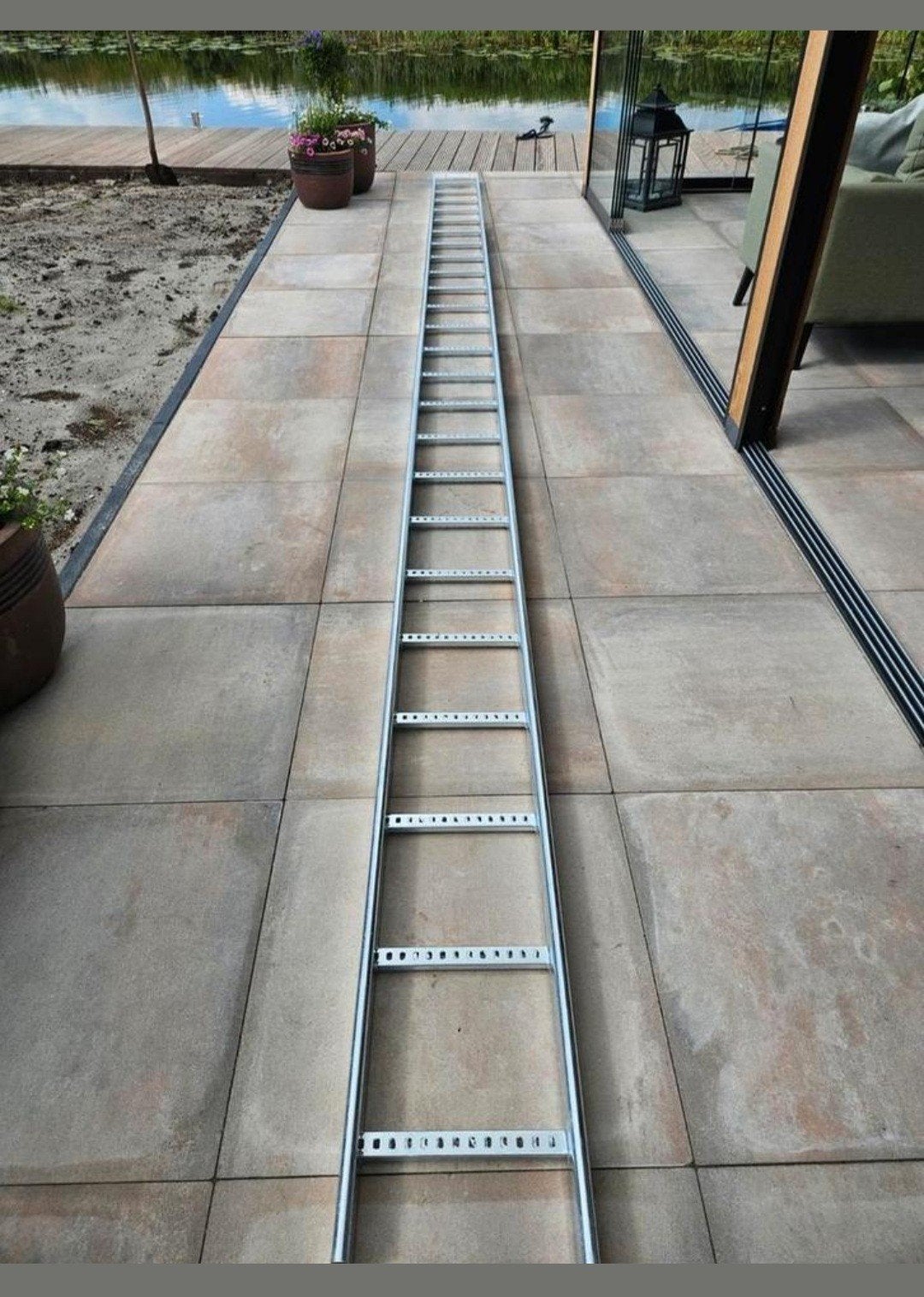 kabelladder, Ophalen, 4 meter of meer