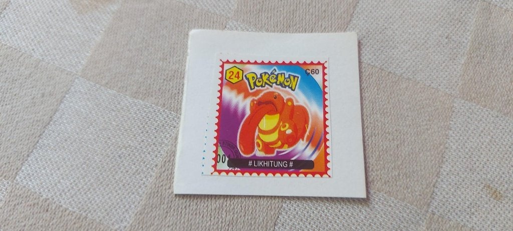 pokemon postzegel zeldzaam gelimiteerd Lickitung, Ophalen of Verzenden, Nieuw, Overige typen