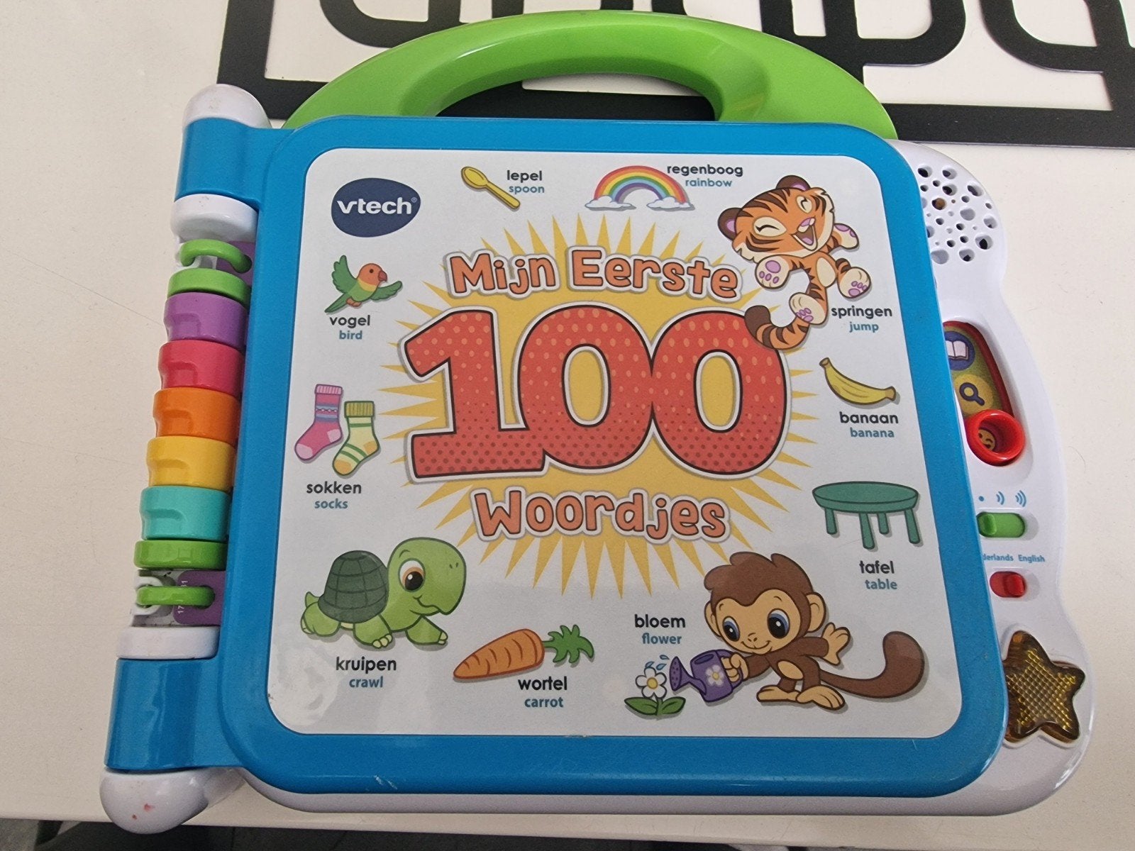 VTech Dora Laptop, Mijn Eerste 100 Woordjes, Swipe & Speel, Ophalen of Verzenden, Gebruikt, Taal en Lezen, Met licht