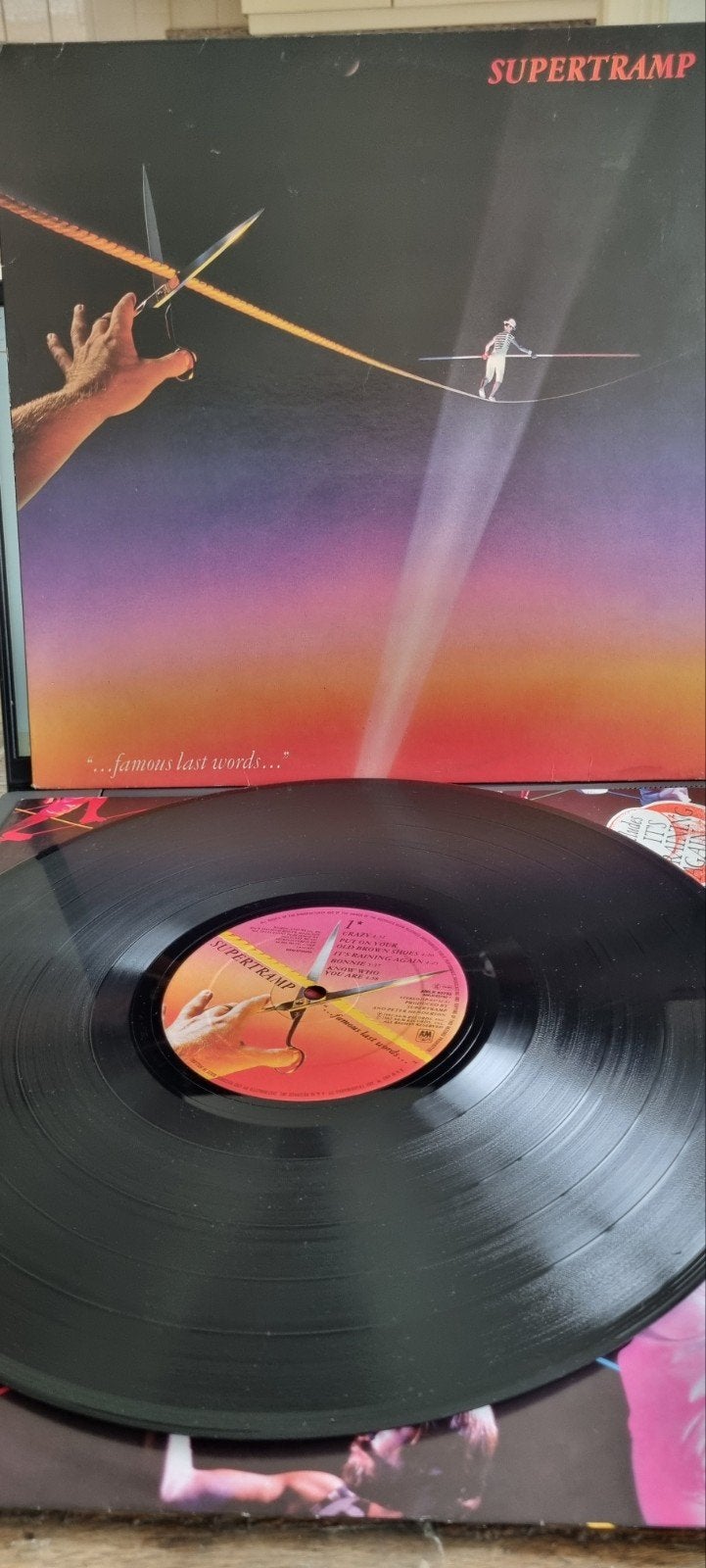 Supertramp - Famous Last Words LP (1982), Cd's en Dvd's, Vinyl | Rock, LP, Gebruikt, Originele persing, Ophalen of Verzenden