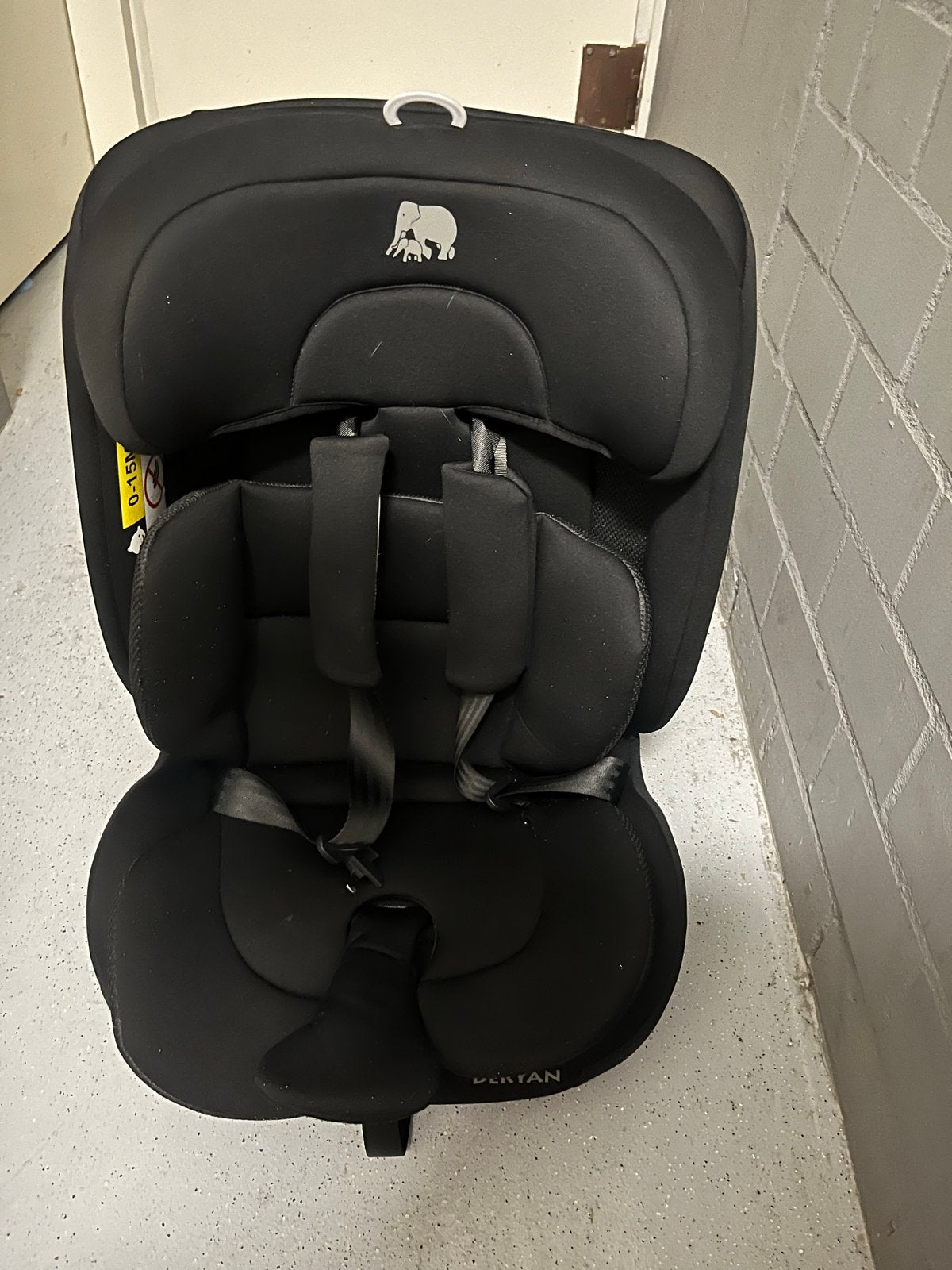 Deryan Carter Luxe i-Size Isofix Autostoel 76-150cm Zwart, Kinderen en Baby's, Overige merken, Autogordel of Isofix, Verstelbare rugleuning