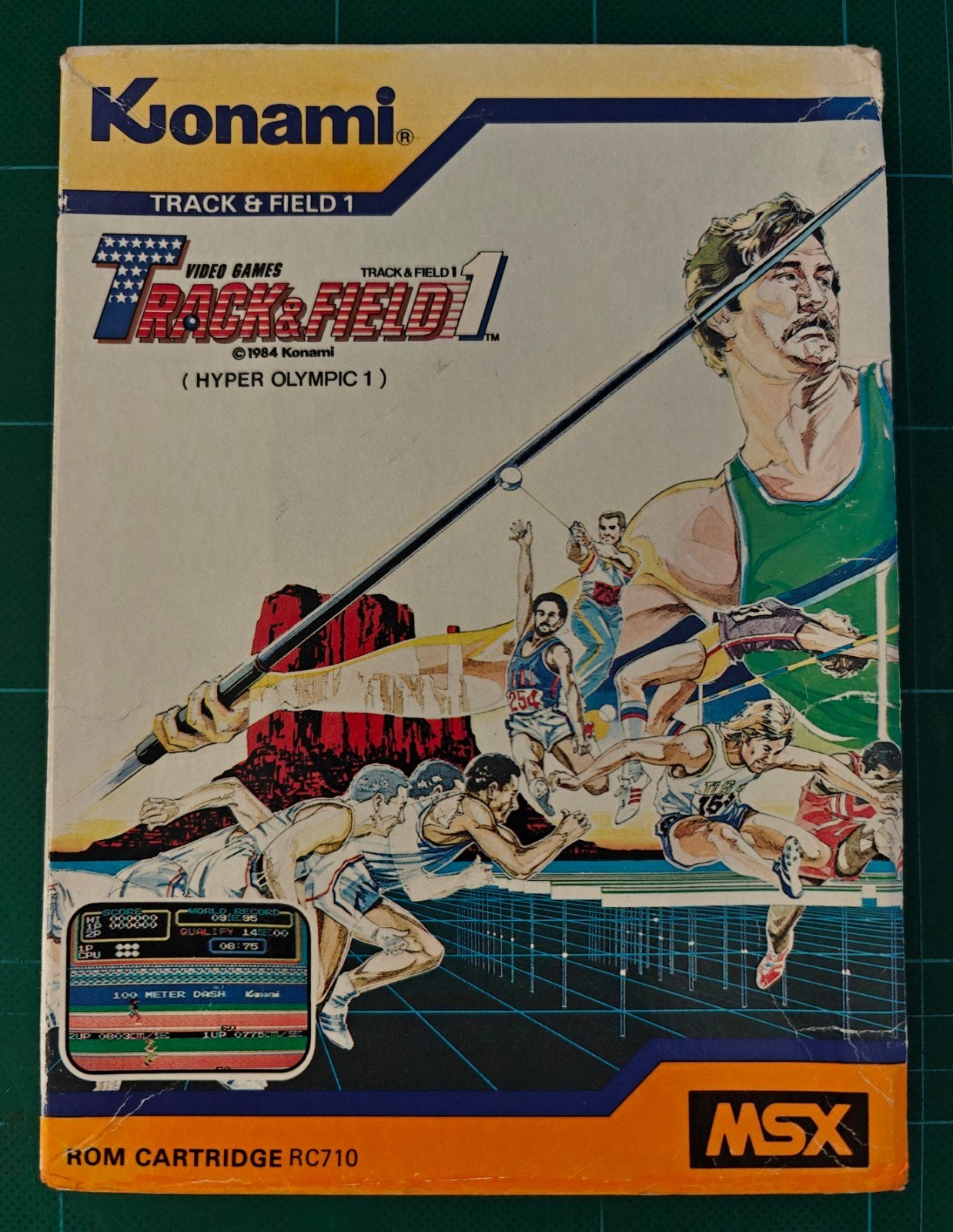MSX Track and Field 1 RC710 - Konami, Gebruikt, 2 spelers, Eén computer, Ophalen of Verzenden