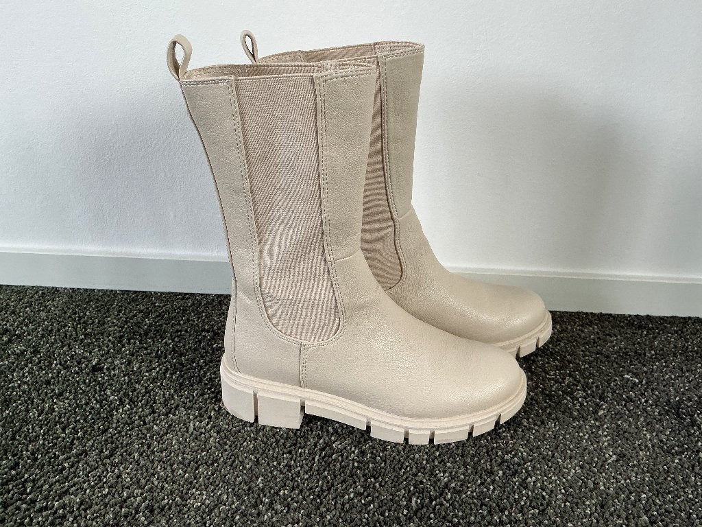 Dames laarzen, Kleding | Dames, Schoenen, Hoge laarzen, Beige, Marco Tozzi, Ophalen of Verzenden