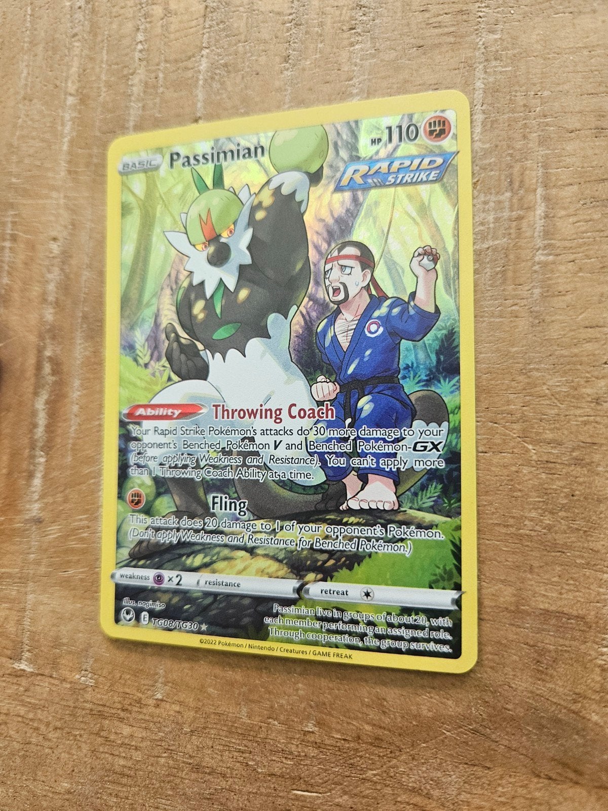 Passimian Pokémon Kaart - Rapid Strike (TG10/TG30), Ophalen of Verzenden, Zo goed als nieuw, Losse kaart