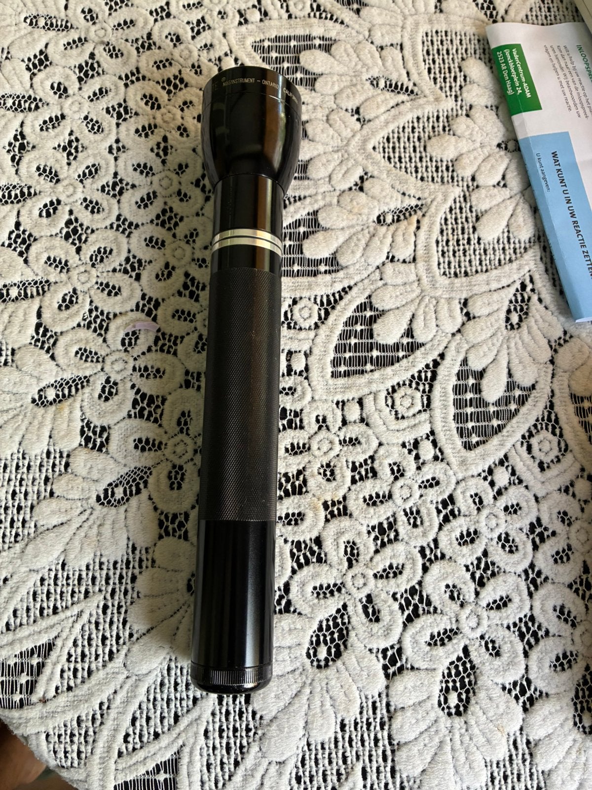 Maglite zaklamp mag-lite zwart zaklamp met 3 x D batterijen, Caravans en Kamperen, Ophalen of Verzenden, Zo goed als nieuw, Batterij