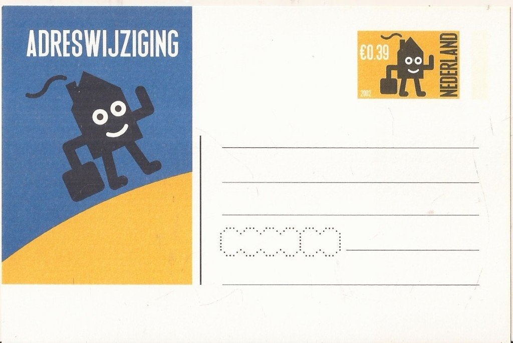 Briefkaart Adreswijziging 2002  Postwaardestuk, Postzegels en Munten, Postzegels | Nederland, Ophalen of Verzenden, Na 1940, Postfris
