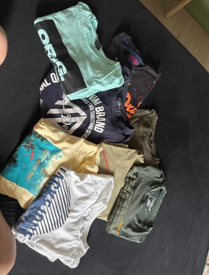 Stapel shirts, Ophalen of Verzenden, Gedragen, Maat 52/54 (L), Overige kleuren