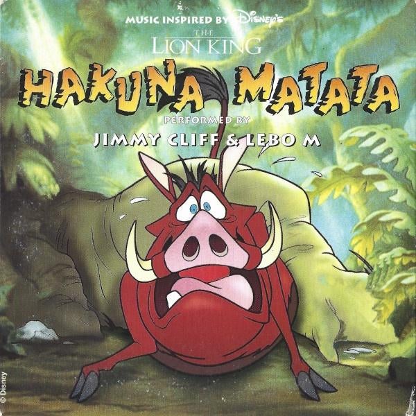 JIMMY CLIFF + LEBO M CD SINGLE HAKUNA MATATA, 6 singles of meer, Ophalen of Verzenden, Zo goed als nieuw, Pop