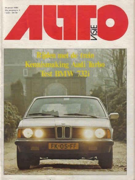 Autovisie 2 1980 : Audi 200 - BMW 732i - Alfa Alfasud Super, Ophalen of Verzenden, Gelezen, Algemeen