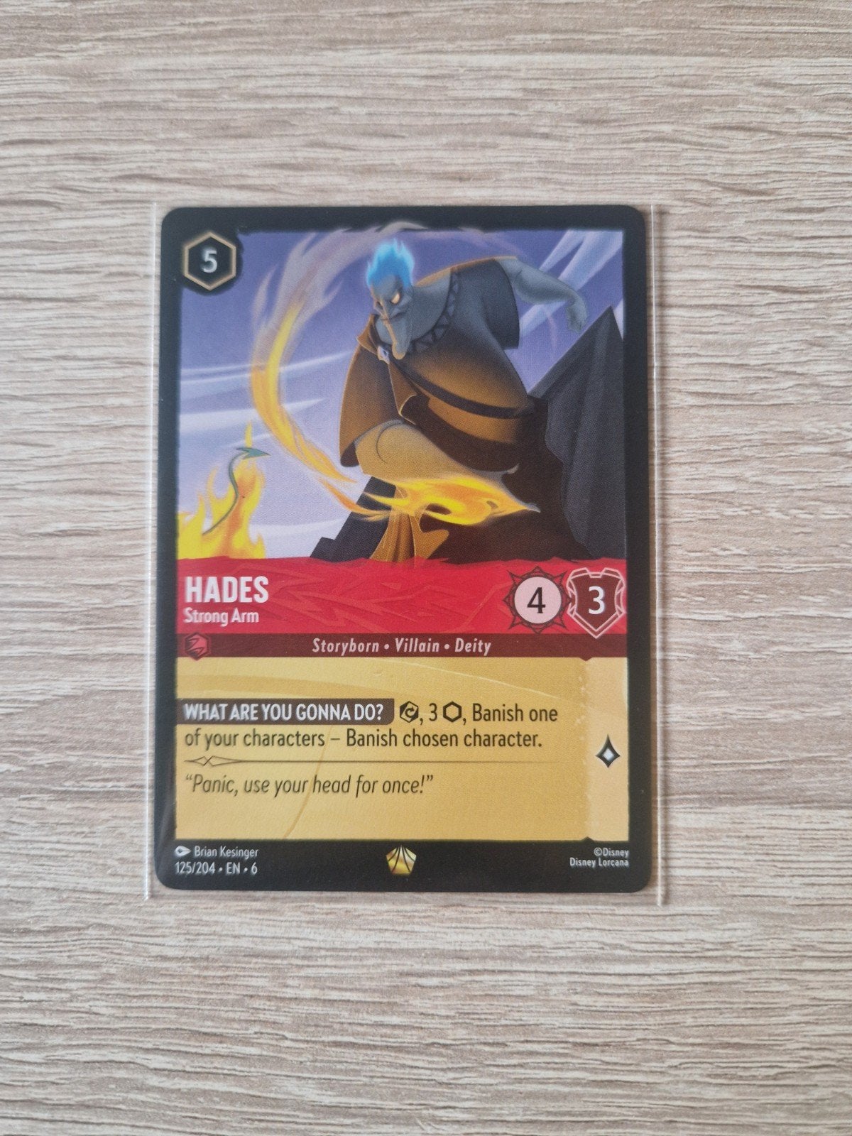 Hades strong arm #125 6AZS lorcana disney, Ophalen of Verzenden, Zo goed als nieuw, Losse kaart