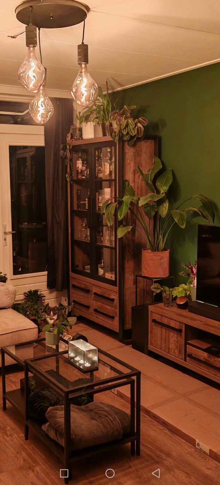 Zitmaxx Cascade Woonkamer set! vitrinekast, tv meubel, tafel, Ophalen