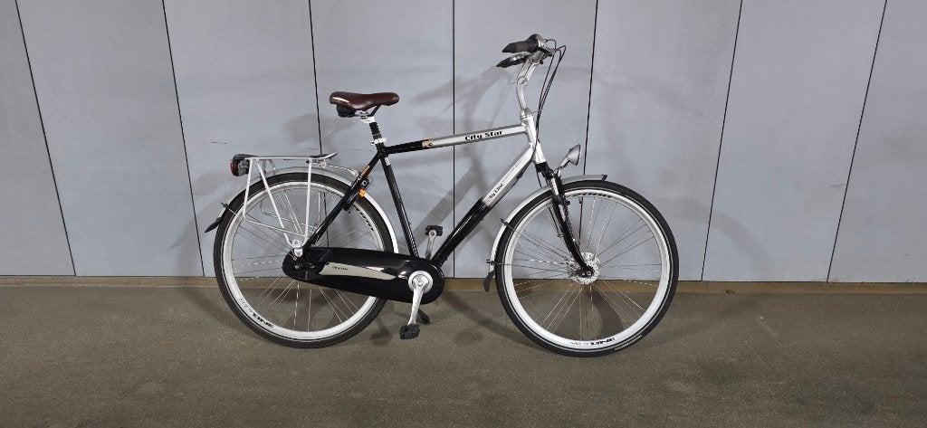 City Star herenfiets met 8 versnellingen en rollerbrake-rem., Fietsen en Brommers, Gebruikt, Versnellingen, 61 tot 65 cm, Ophalen