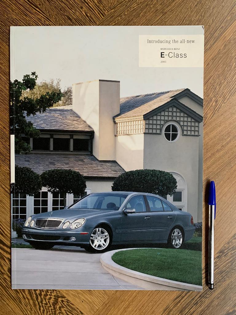Amerikaanse brochure Mercedes-Benz E class 2003 W211 USA, Zo goed als nieuw, Mercedes-Benz, Mercedes, Ophalen of Verzenden