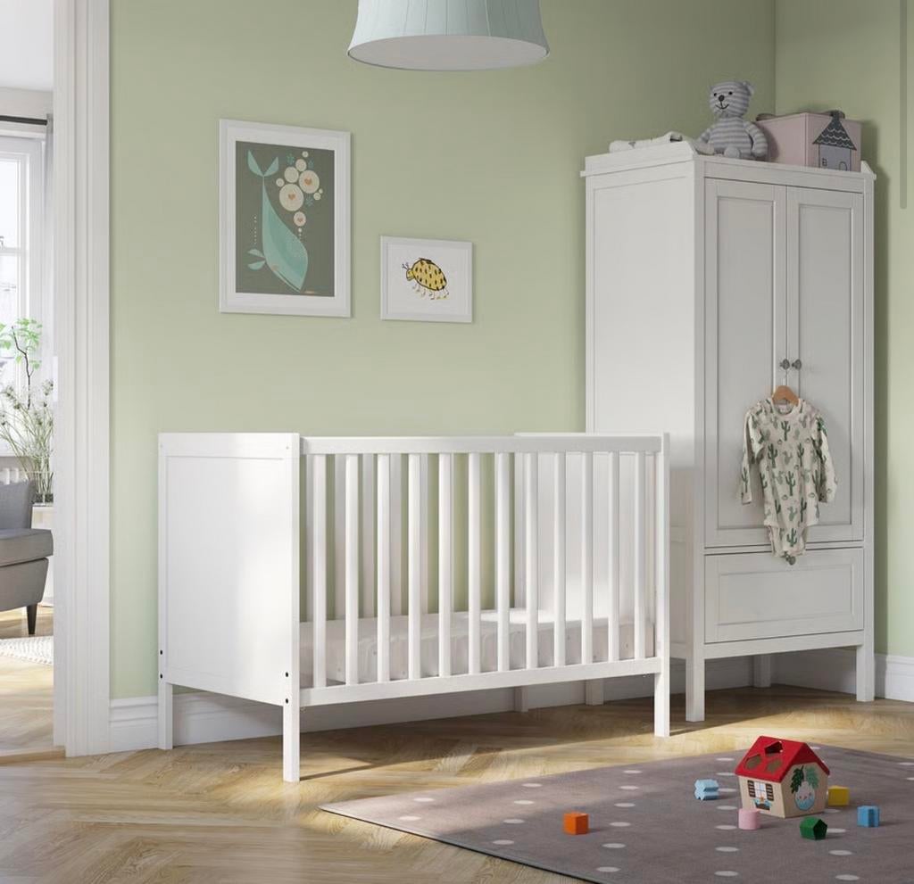 IKEA SOLGUL babybedje inclusief matras, Kinderen en Baby's, Babywiegjes en Ledikanten, Ophalen, Gebruikt, Ledikant