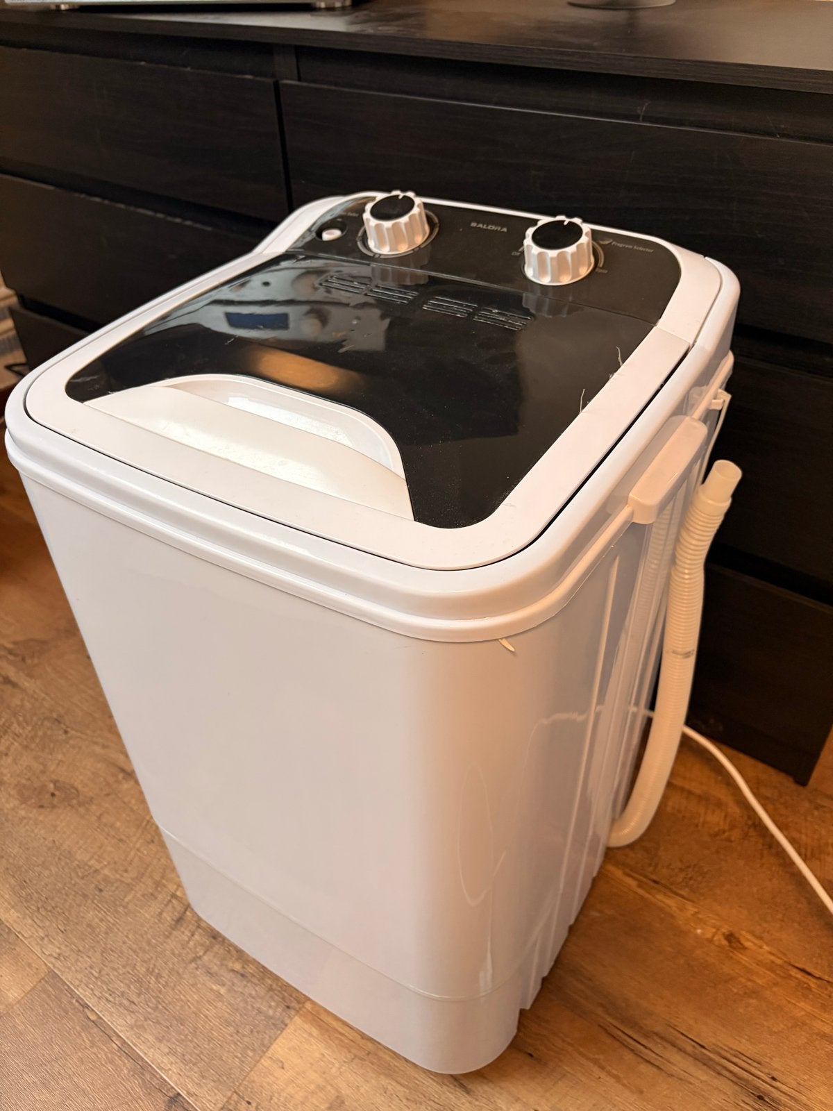 Salora camping wasmachine met centrifuge functie, Witgoed en Apparatuur, Ophalen, Minder dan 85 cm, Minder dan 4 kg, Bovenlader