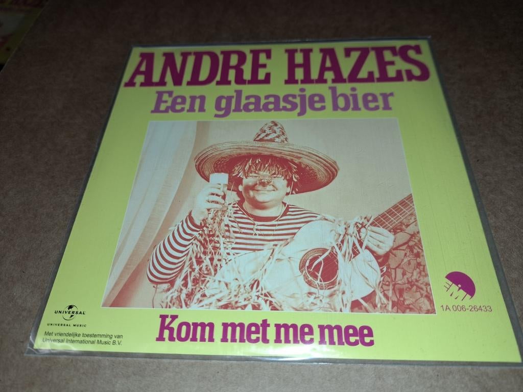 7" André Hazes : Een glaasje bier, Verzenden, Gebruikt, Overige formaten, Levenslied of Smartlap