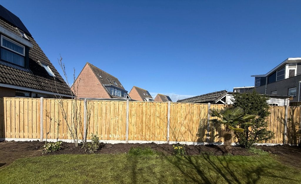 Hout en beton schuttingen, gratis offerte!, Ophalen, 1 tot 2 meter, Minder dan 3 meter, Nieuw