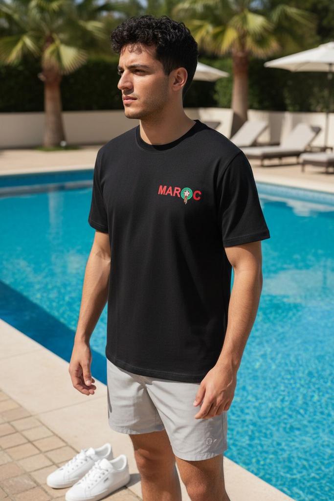 Marokkaanse T-shirts, Kleding | Heren, Ophalen of Verzenden, Zo goed als nieuw, Overige maten, Zwart