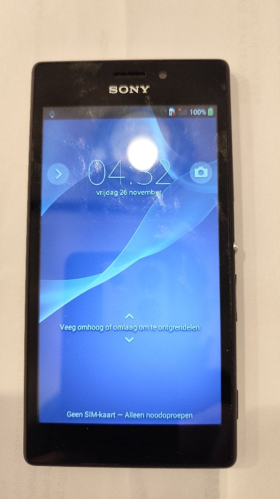 Sony Experia M2, Apparaatmodel D2303, Gebruikt, Zwart, Inklapmodel, Ophalen of Verzenden