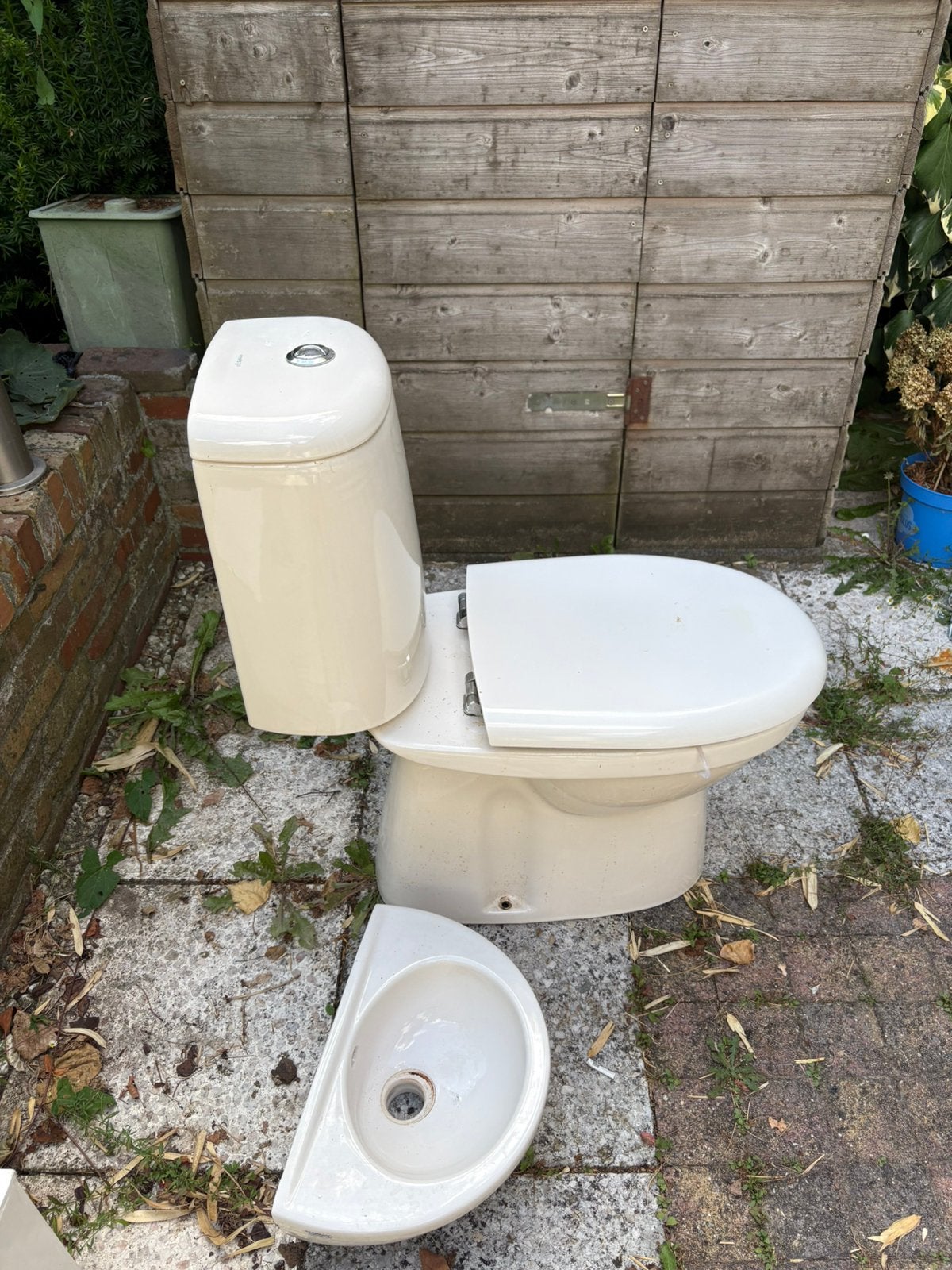 Sphinx toilet met fontein, Doe-het-zelf en Verbouw, Sanitair, Ophalen, Zo goed als nieuw, Toilet