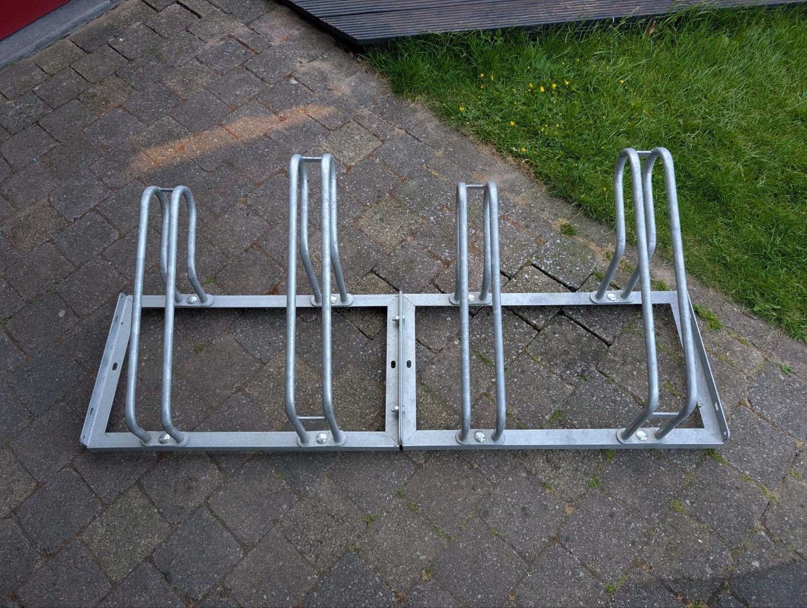 Stevig fietsenrek voor 4 fietsen, Ophalen, Gebruikt
