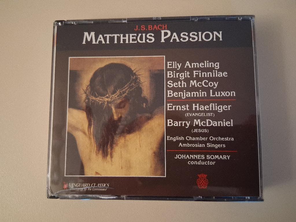 Mattheus Passion  3 cd's, Met libretto, Ophalen of Verzenden, Zo goed als nieuw, Barok