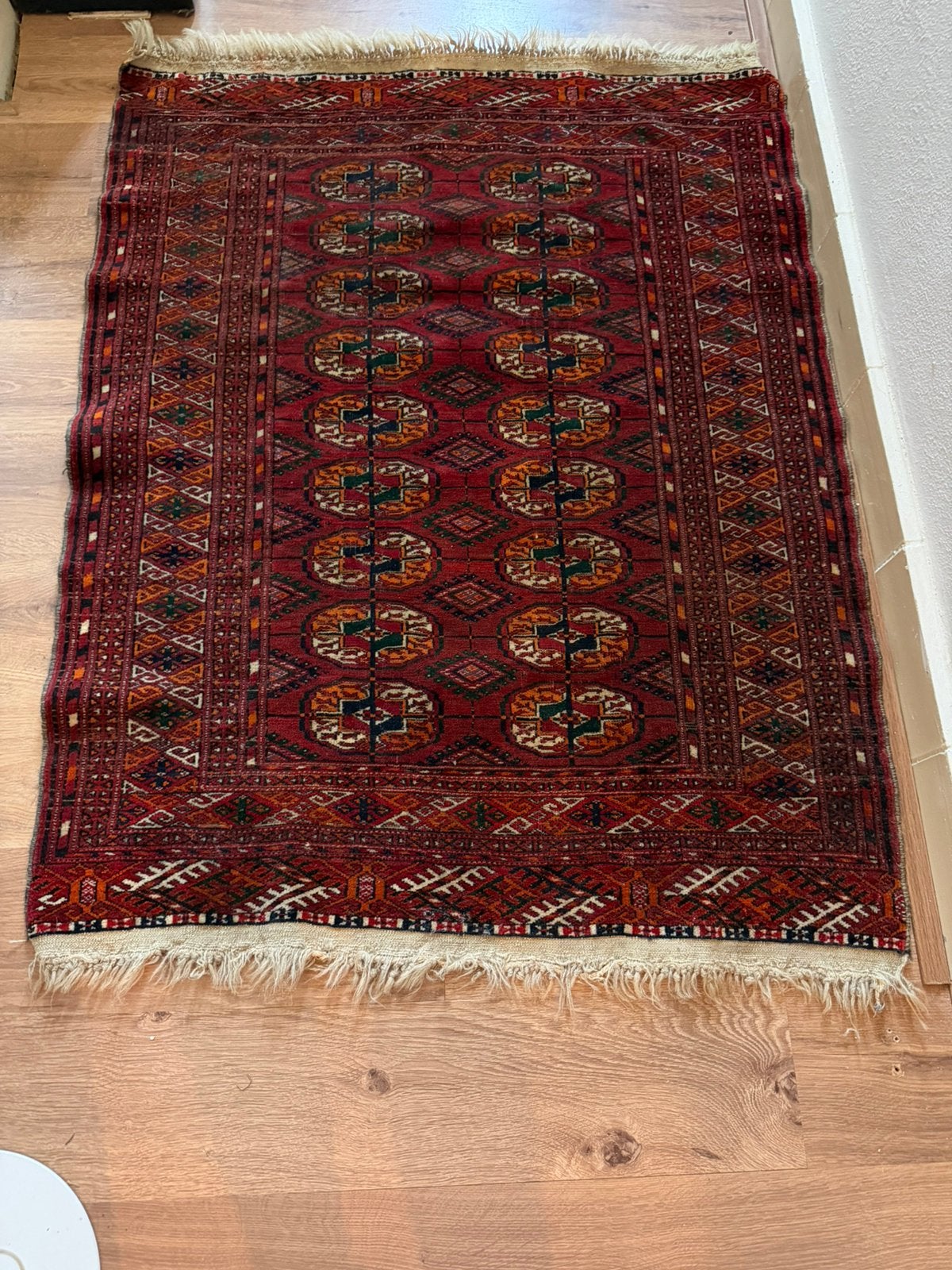 Vintage oosters tapijt 120x87 cm, Gebruikt, 100 tot 150 cm, Rechthoekig, 50 tot 100 cm