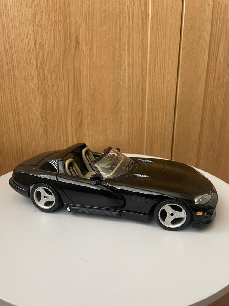 Bburago Dodge Viper RT/10 Schaalmodel Auto Zwart, Ophalen of Verzenden, Zo goed als nieuw, Auto, Bburago