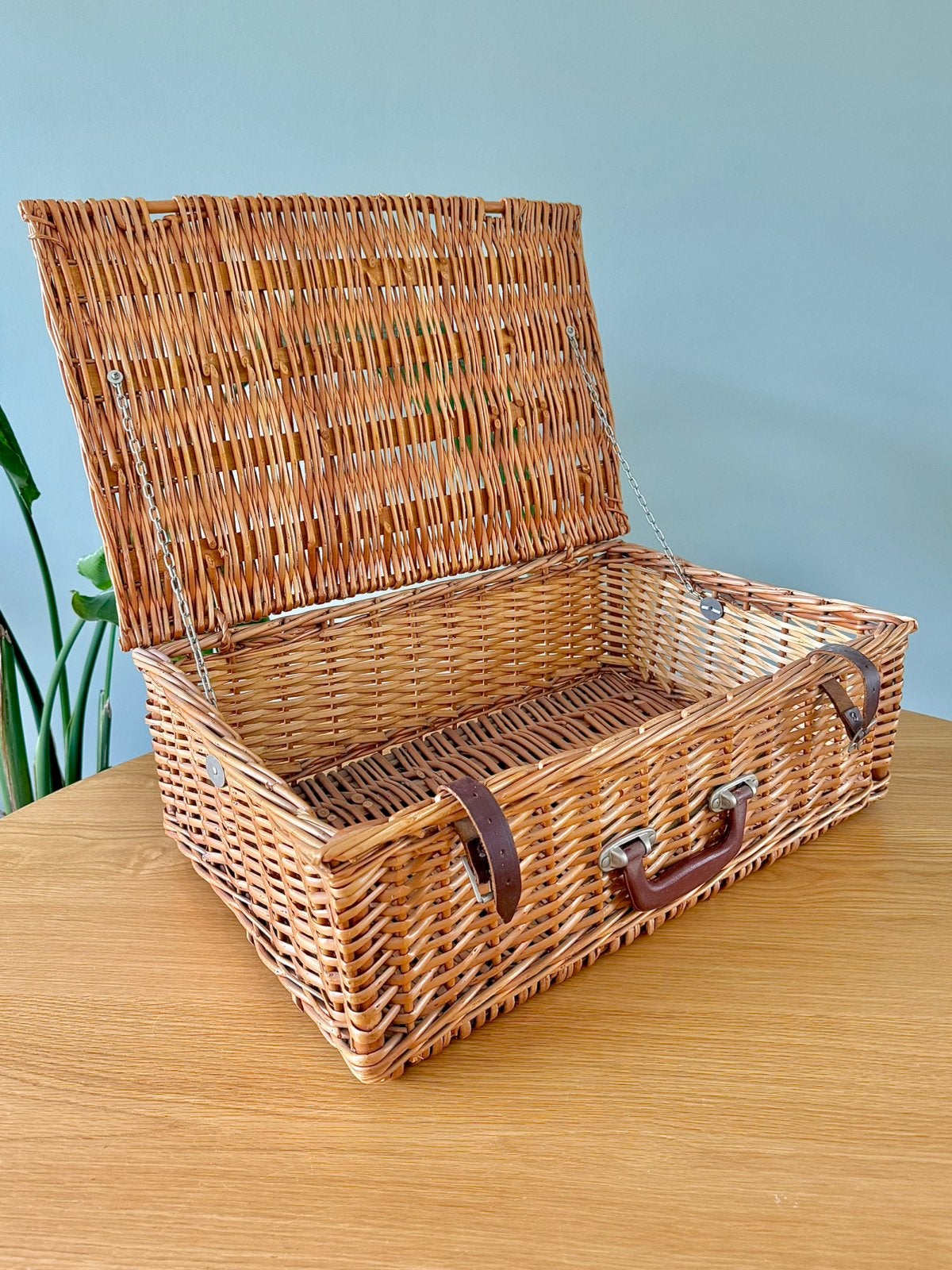 Vintage rotan koffer mand speelgoedmand, Ophalen of Verzenden, Gebruikt, Rechthoekig, Riet