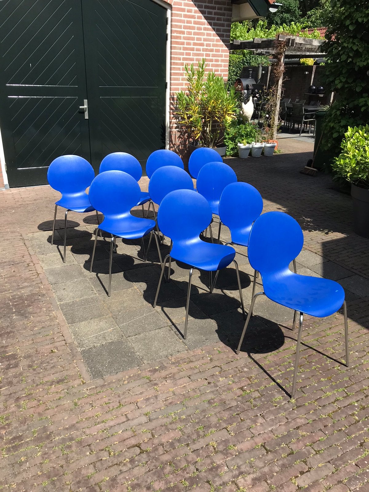 Vlinderstoelen, Ophalen, Gebruikt, Blauw