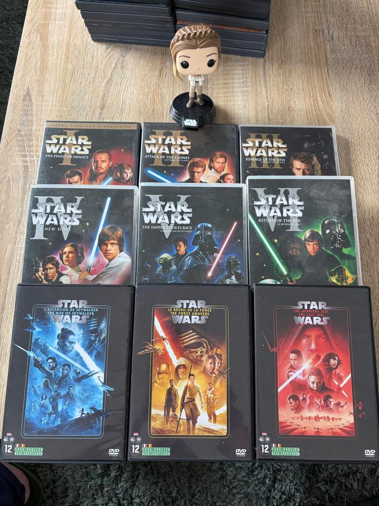 Star Wars DVD Collectie - Complete Saga + Funko Pop, Gebruikt, Boxset, Ophalen of Verzenden, Science Fiction