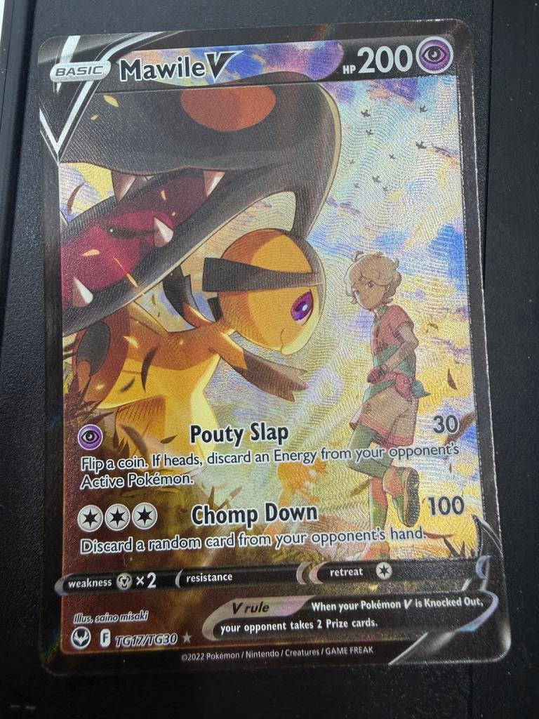 Mawile V TG17/TG30 Pokémon Kaart - Zo goed als nieuw, Ophalen of Verzenden, Zo goed als nieuw, Losse kaart, Foil