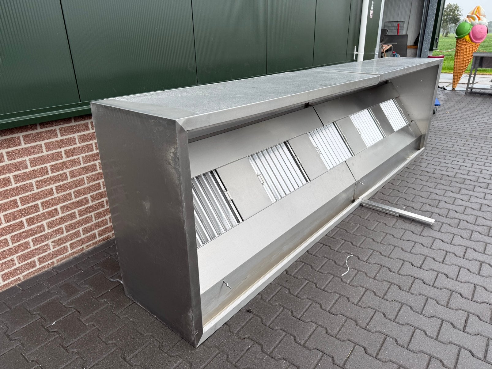 RVS Afzuigkap – Zware Professionele Kwaliteit, Ophalen of Verzenden, Gebruikt, RVS Meubilair