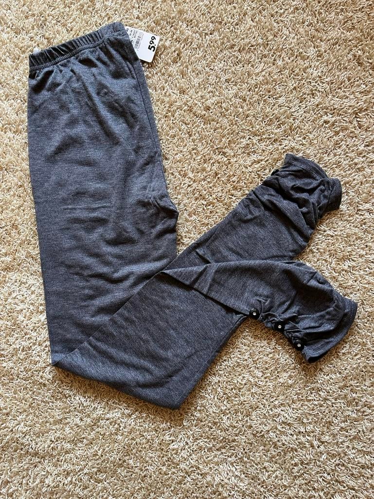 Legging grijs Zeeman strass knopen mt. 40 nieuw, Legging, Nieuw, Maat 40/42 (M), Ophalen of Verzenden