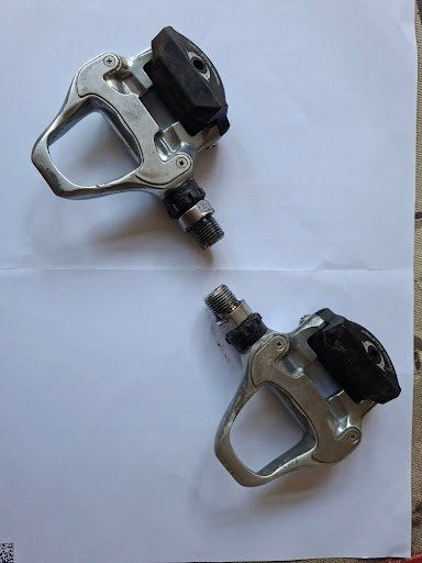 Shimano 105 SPD-SL wielrenpedalen (PD-5700 / PD-5800), Fietsen en Brommers, Fietsonderdelen, Ophalen, Gebruikt, Overige typen