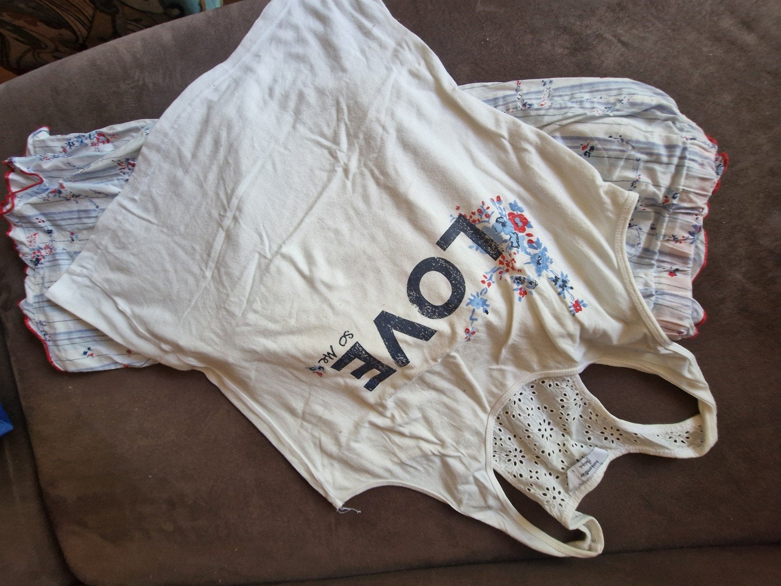 Hunkemöller zomerse pyjama, broek M. top L., Hunkemöller, Ophalen of Verzenden, Zo goed als nieuw, Maat 38/40 (M)