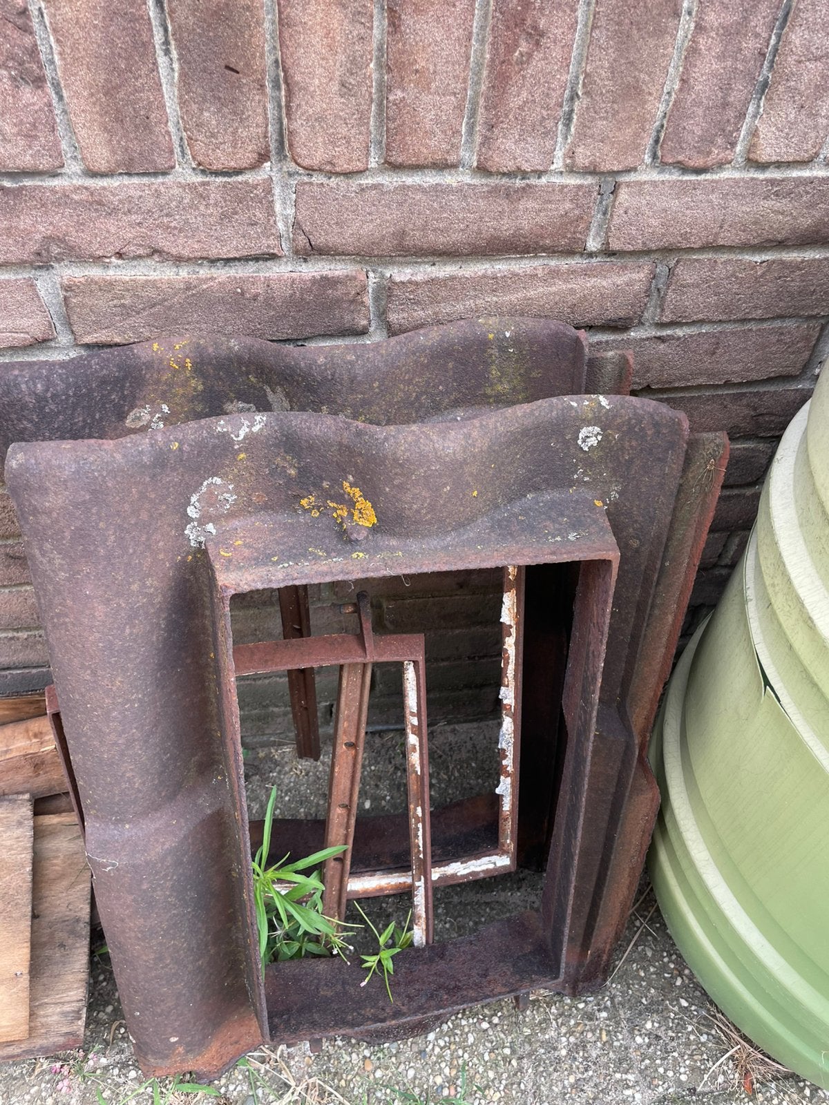 2x 4 pans dakramen, Ophalen, Gebruikt, Zwart, Overige typen