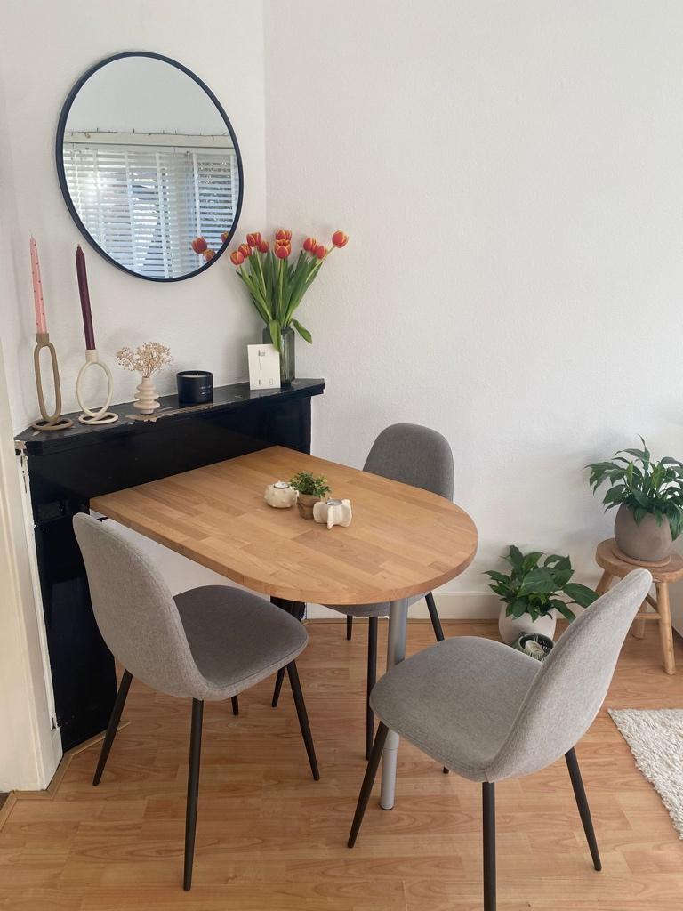 Eettafel, Huis en Inrichting, Tafels | Eettafels, Ophalen, Gebruikt, 50 tot 100 cm, 50 tot 100 cm