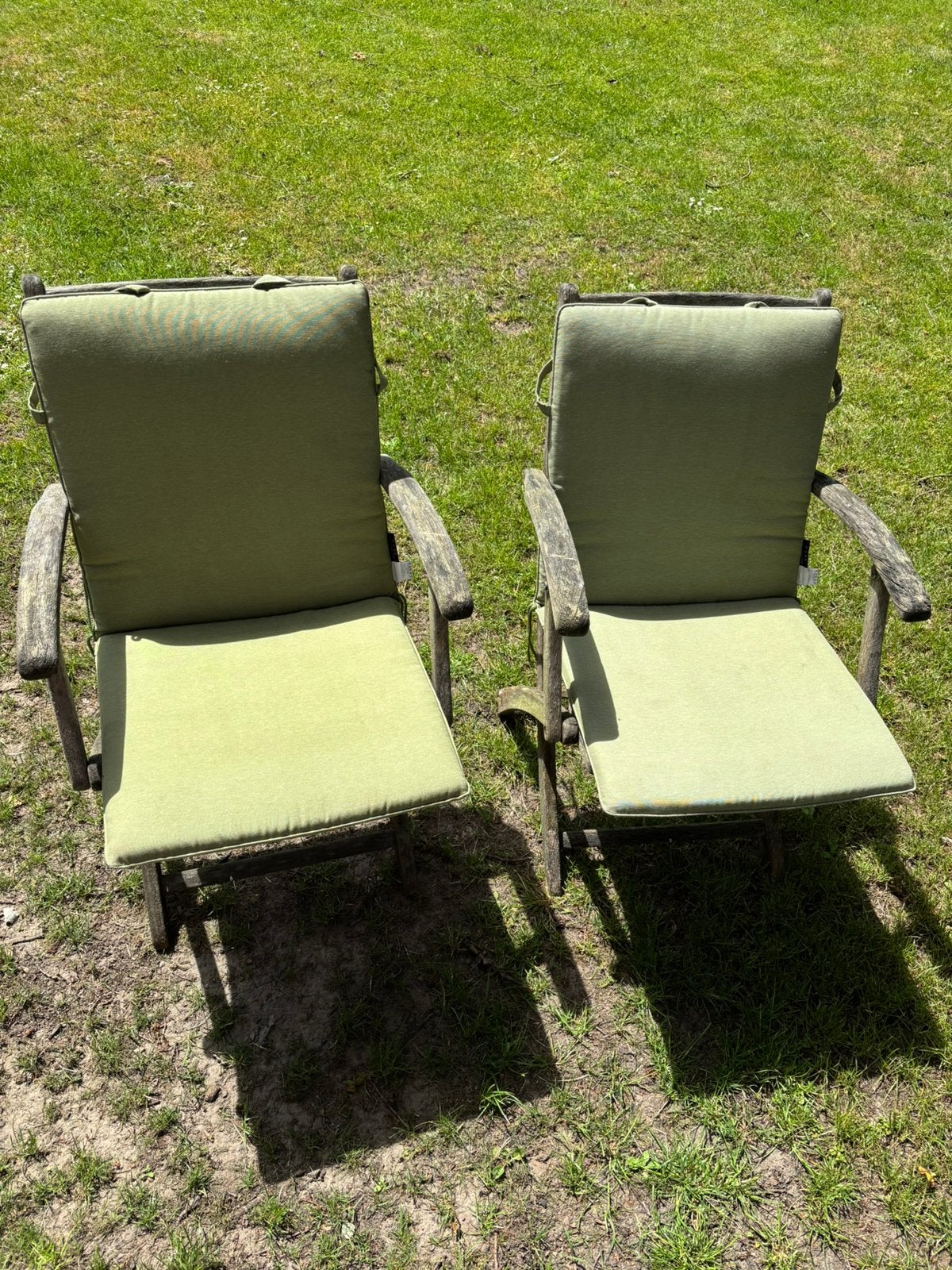 Teakhouten Stoelen Met Kussens, Ophalen of Verzenden, Zo goed als nieuw, Teakhout